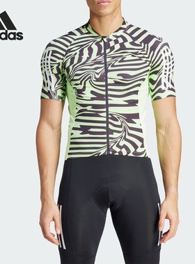 Adidas/阿迪达斯正品ESS FZ JSY 男士骑行运动短袖上衣IT3419