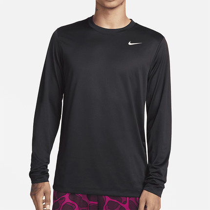 Nike/耐克正品2025男士耐穿圆领套头训练透气长袖上衣DX0993-010