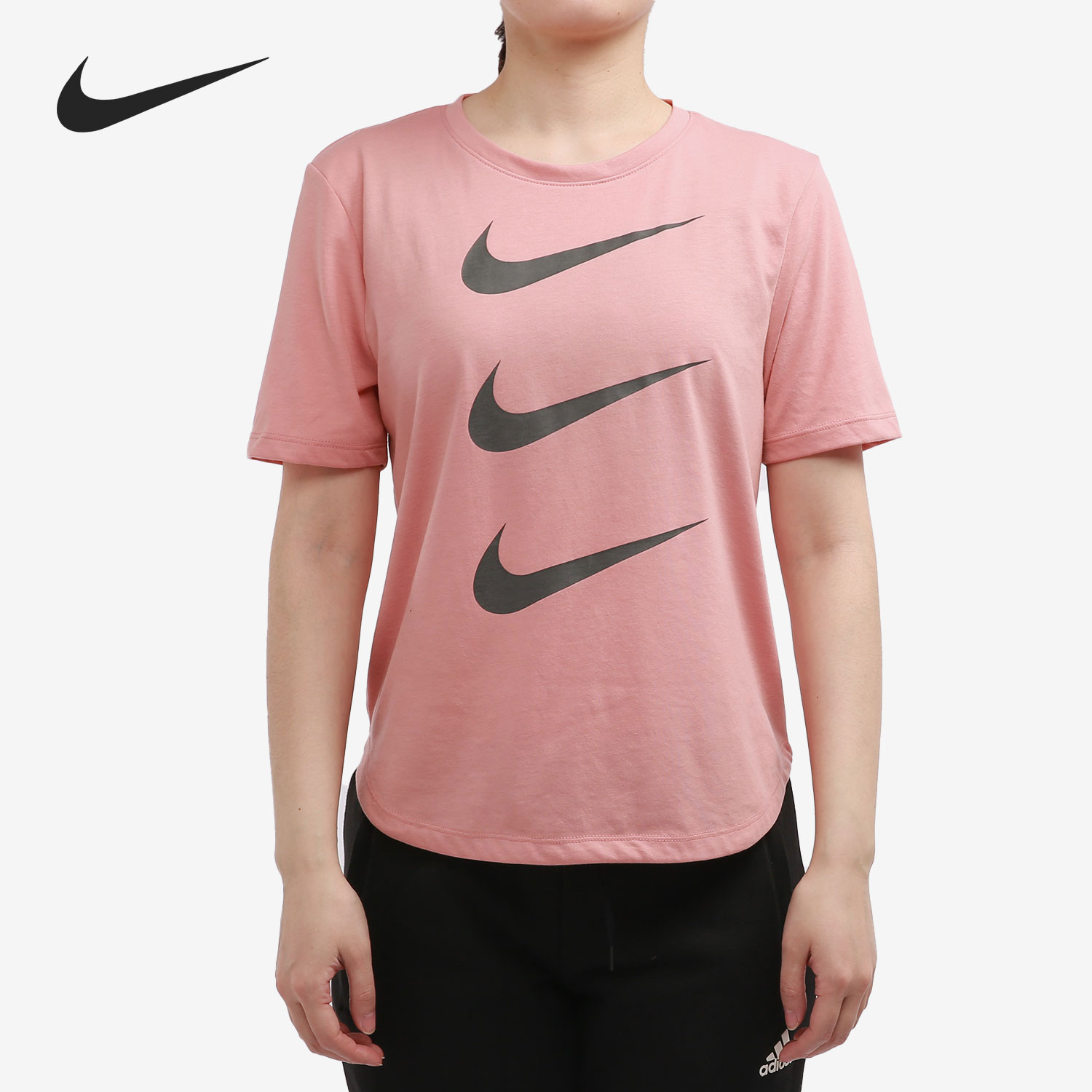 Nike/耐克正品春季新款女子宽松透气短袖运动休闲圆领DC4324-685