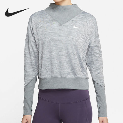 Nike/耐克正品新款女子跑步训练套头衫运动长袖T恤 DA1057-084