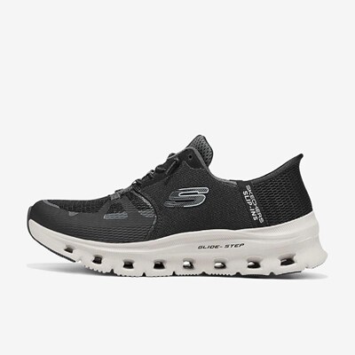 Skechers斯凯奇正品GLIDE-STEP PRO女款一脚蹬跑步鞋150420W-BKCC