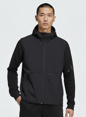 Adidas/阿迪达斯正品MYSHELTER男士梭织连帽运动外套JM3936