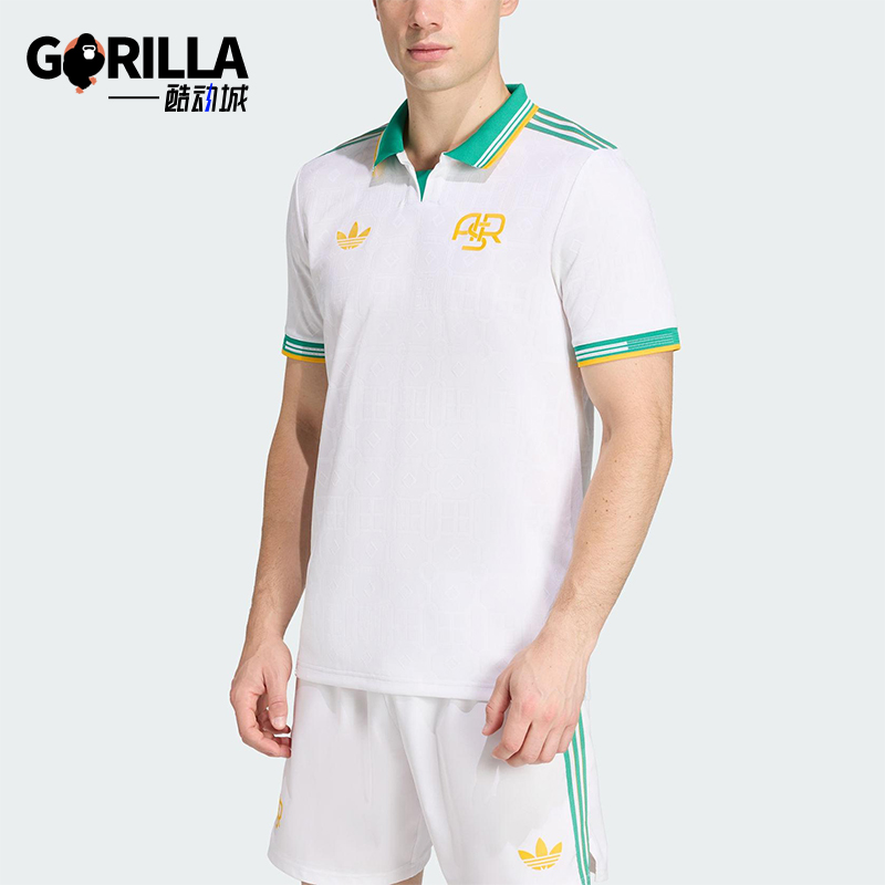 Adidas/阿迪达斯正品夏季三叶草男士运动足球短袖POLO衫JP4804