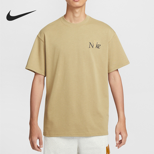 新款 春季 男士 宽松印花休闲刺绣短袖 297 Nike HJ0615 耐克官方正品