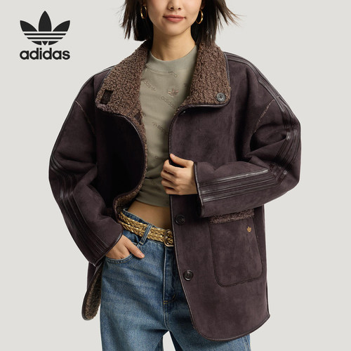 阿迪达斯女士复古外套