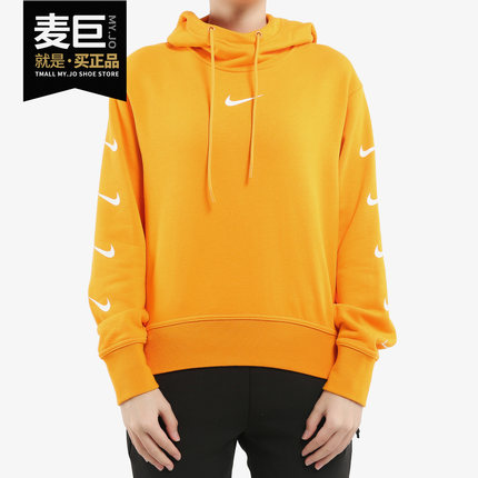 Nike/耐克正品当季新款女子串标LOGO运动休闲连帽套头卫衣CD9032