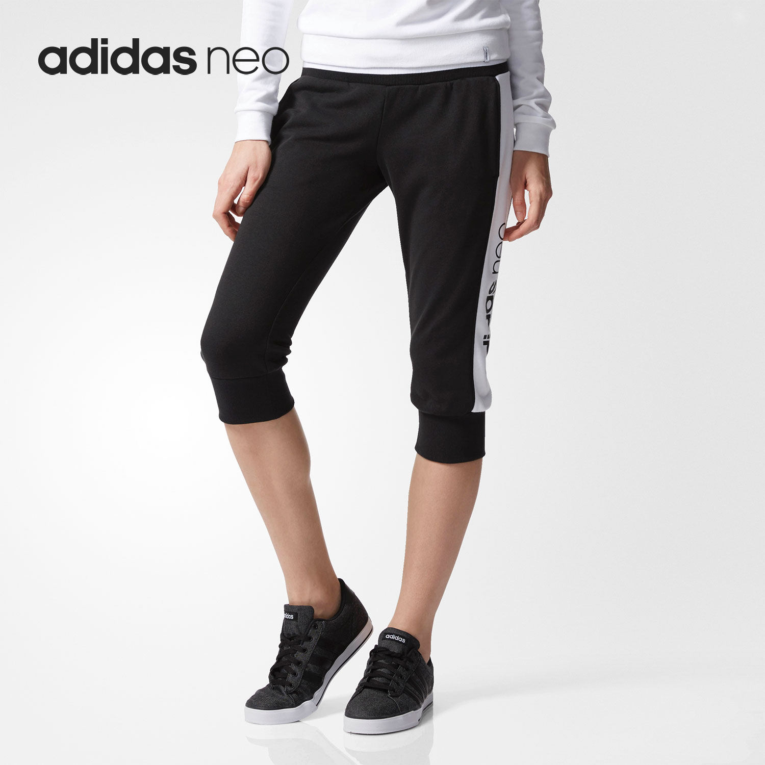 Adidas/阿迪达斯正品新款女子休闲运动短裤中长裤七分裤BK6913