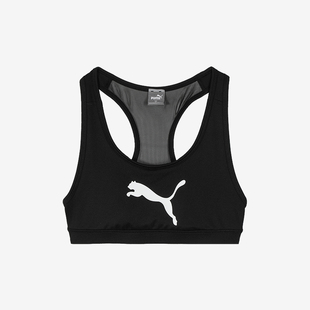 Puma 女士U领紧身吸湿中度支撑运动内衣胸衣 彪马官方正品 2024新款