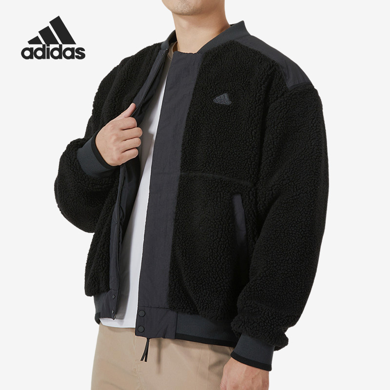 Adidas/阿迪达斯男士羊羔绒棉服