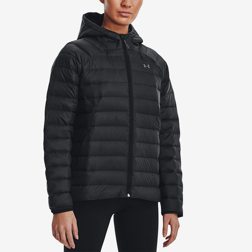 UA/安德玛正品训练女士保暖拉链户外运动休闲羽绒服1372648-001