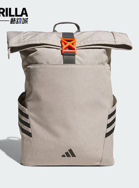Adidas/阿迪达斯正品ROLLTOP男女大容量经典运动双肩背包KC0269