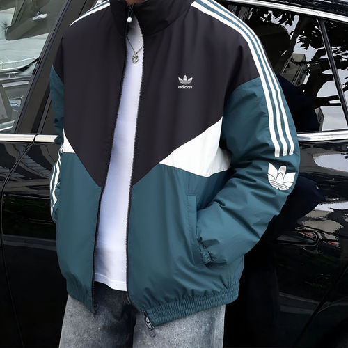 Adidas/阿迪达斯正品三叶草男女宽松经典运动拼接梭织外套KC3115