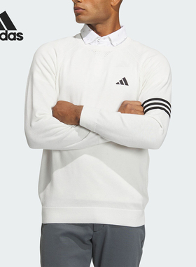 Adidas/阿迪达斯官方正品3ST FF CREW男士高尔夫运动套头衫IN9049
