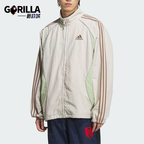 Adidas/阿迪达斯正品TEAMGEIST TT男士立领宽松运动外套KE5846