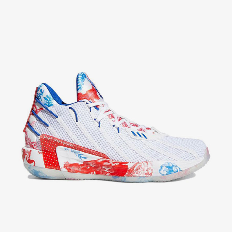 Adidas/阿迪达斯正品D lillard 7男士运动系带时尚篮球鞋FZ1102