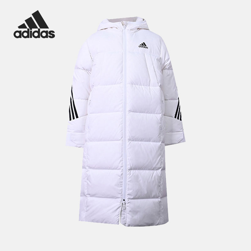 Adidas/阿迪达斯正品儿童舒适休闲运动保暖连帽羽绒服 H45043