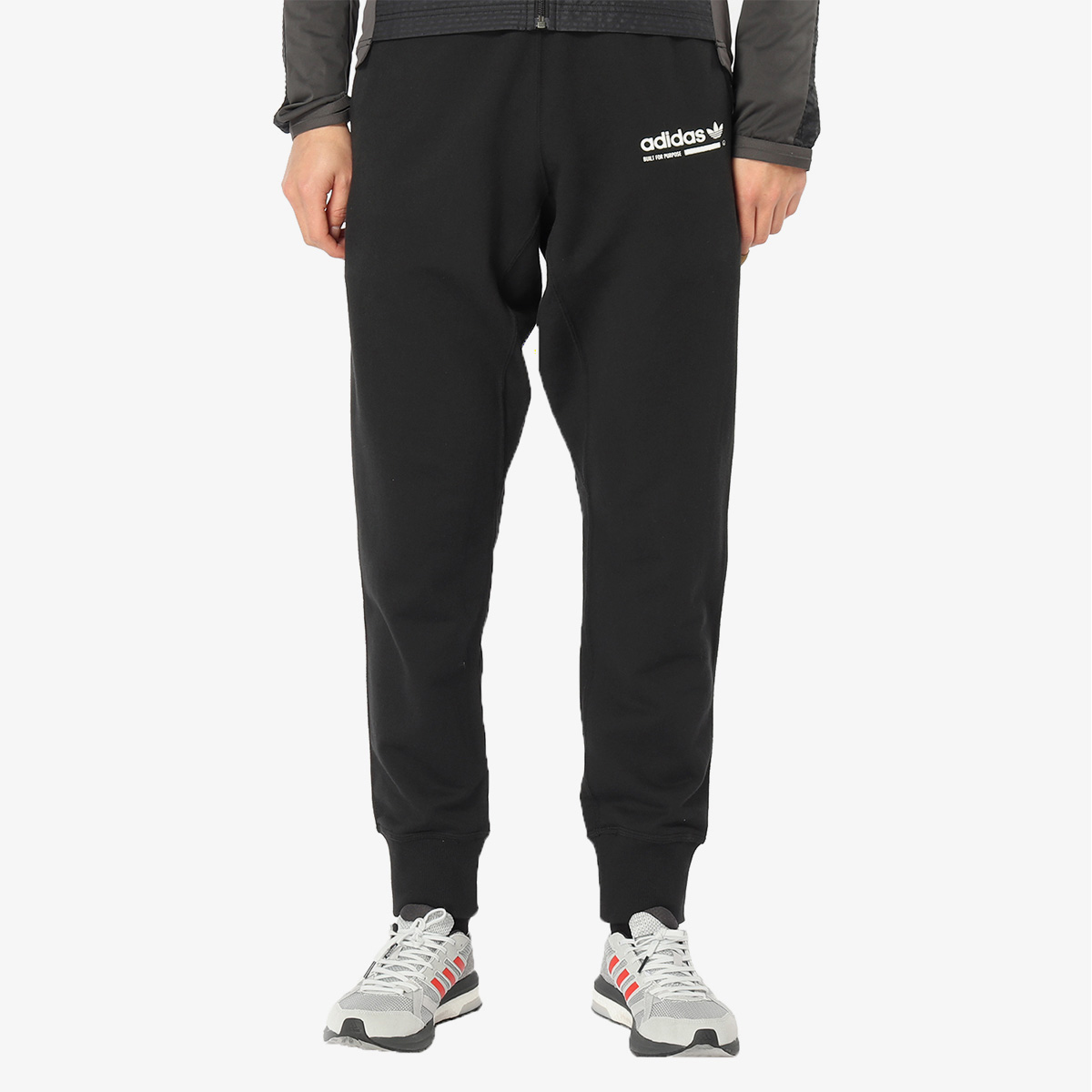 阿迪达斯透气收口针织长裤