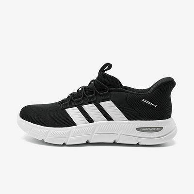 Adidas/阿迪达斯正品RAPIDFIT新款男黑白色经典弹力跑步鞋KJ5916