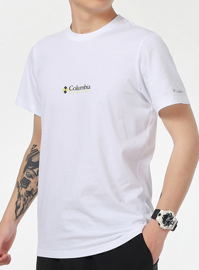 Columbia哥伦比亚正品21春新品男户外休闲圆领短袖T恤男 JE1586