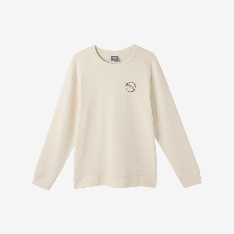 Puma/彪马正品新款男士圆领针织宽松透气亲肤休闲运动套头衫