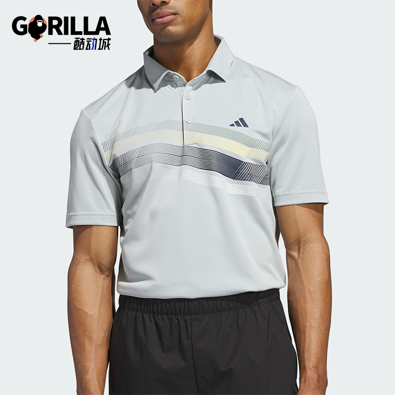 Adidas/阿迪达斯正品CORE CHST运动男士经典训练翻领POLO衫JF8982