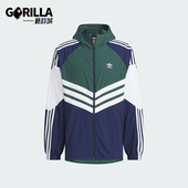 复古夹克外套 Adidas 运动连帽时尚 三叶草男士 JM7261 阿迪达斯正品