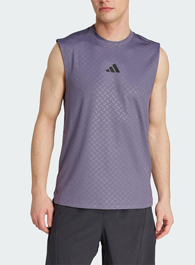 Adidas/阿迪达斯POWER TANK TOP男经典圆领复古无袖背心T恤JX6294