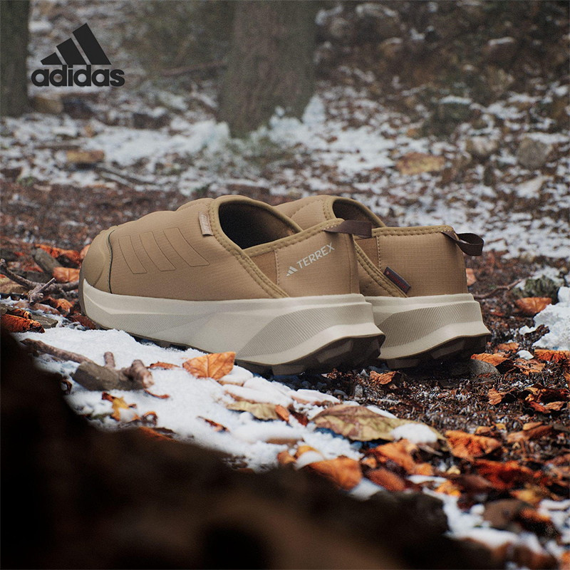 Adidas/阿迪达斯正品2025冬季款男女户外一脚蹬保暖休闲鞋JR5302