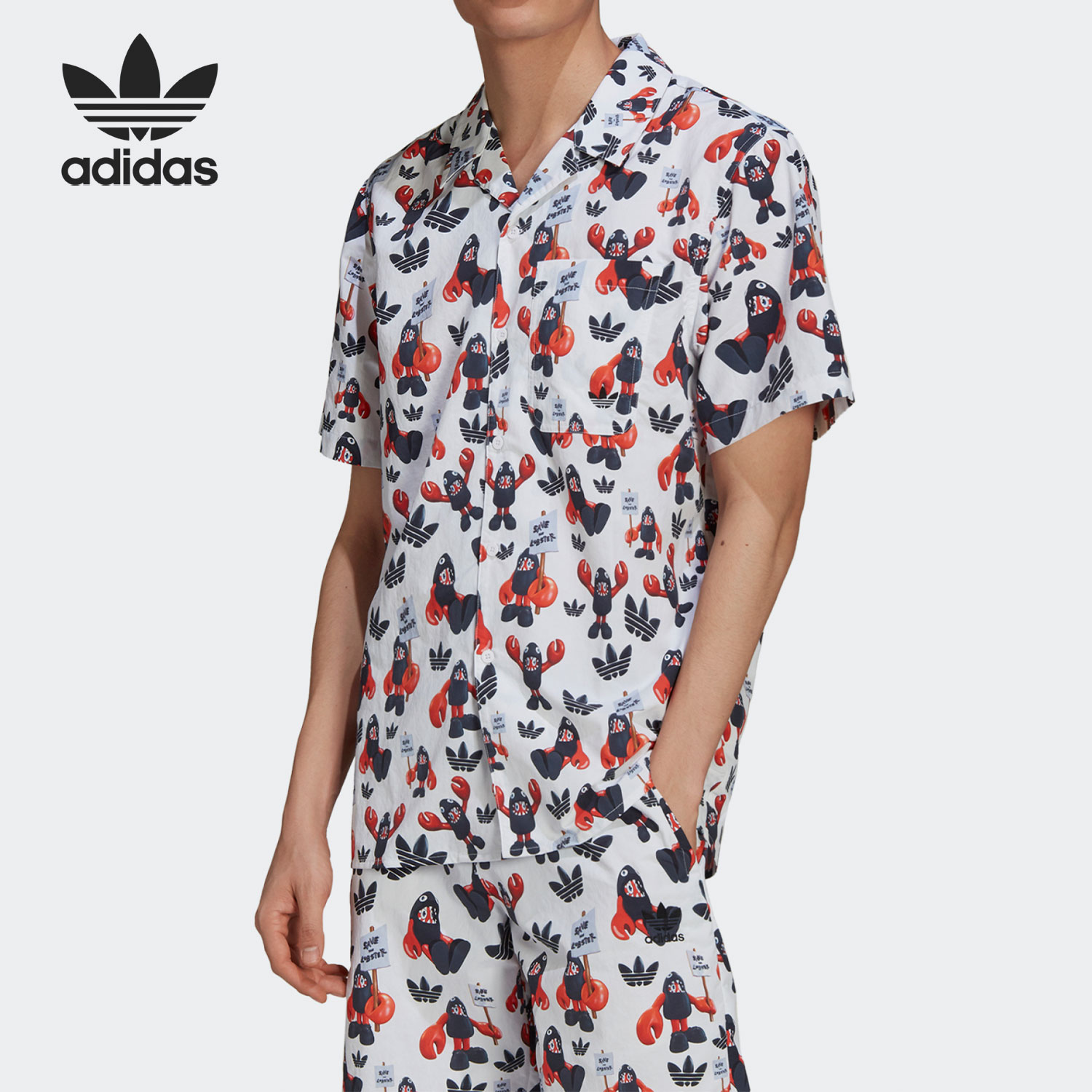 adidas运动休闲ha4702短袖t恤