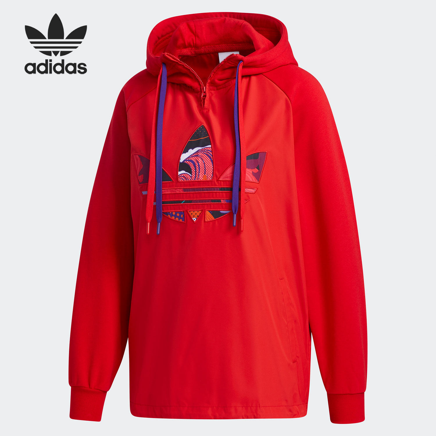 adidas/阿迪达斯正品 三叶草新款女子运动休闲卫衣套头衫gn4737