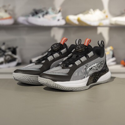 李宁正品2025夏季拂晓 V3男小大童缓震透气运动篮球鞋YKBV024-5