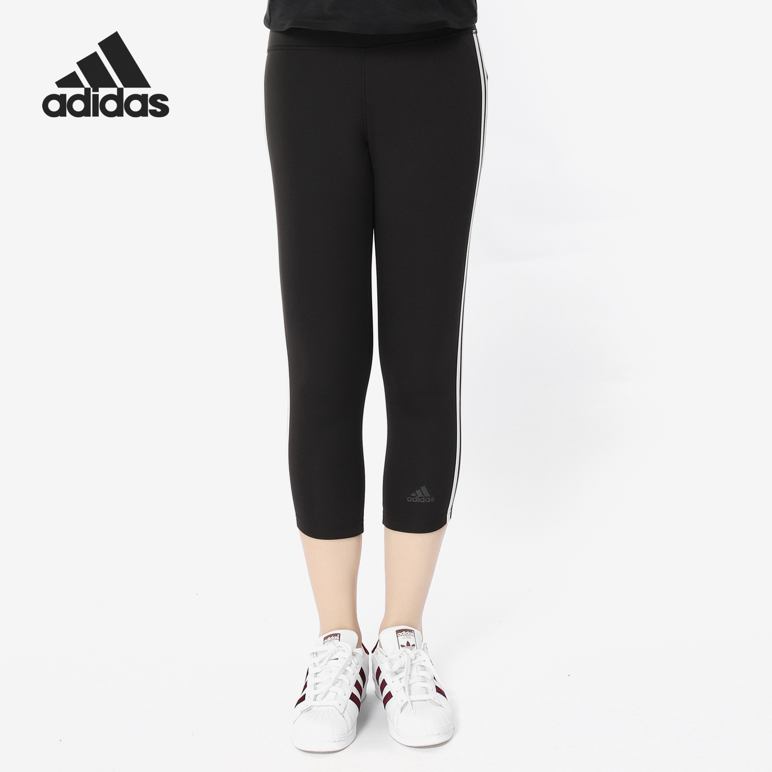 阿迪达斯女子运动七分紧身裤