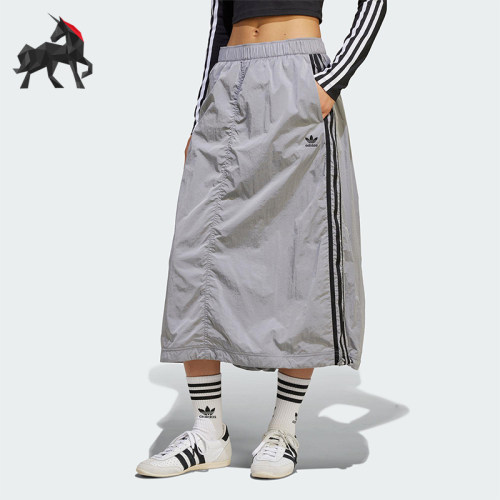 Adidas/阿迪达斯正品三叶草女士经典经典工装风运动半身裙JD2582