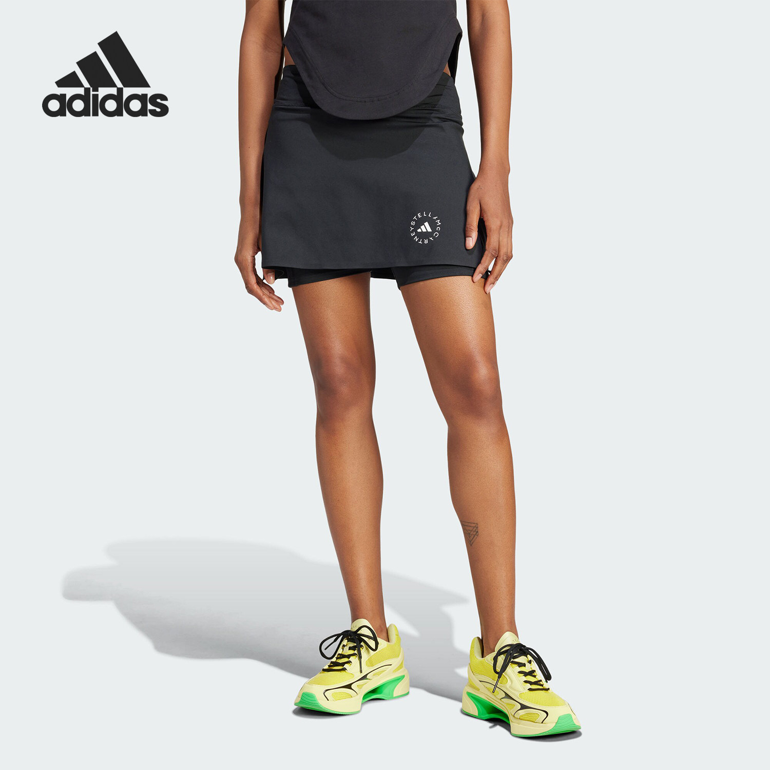 Adidas/阿迪达斯正品SKORT 女士透气弹力高腰运动裙裤IN3644,运动服/休闲服装,运动半身裙,淘宝优惠券,粉丝福利购,淘宝优惠卷