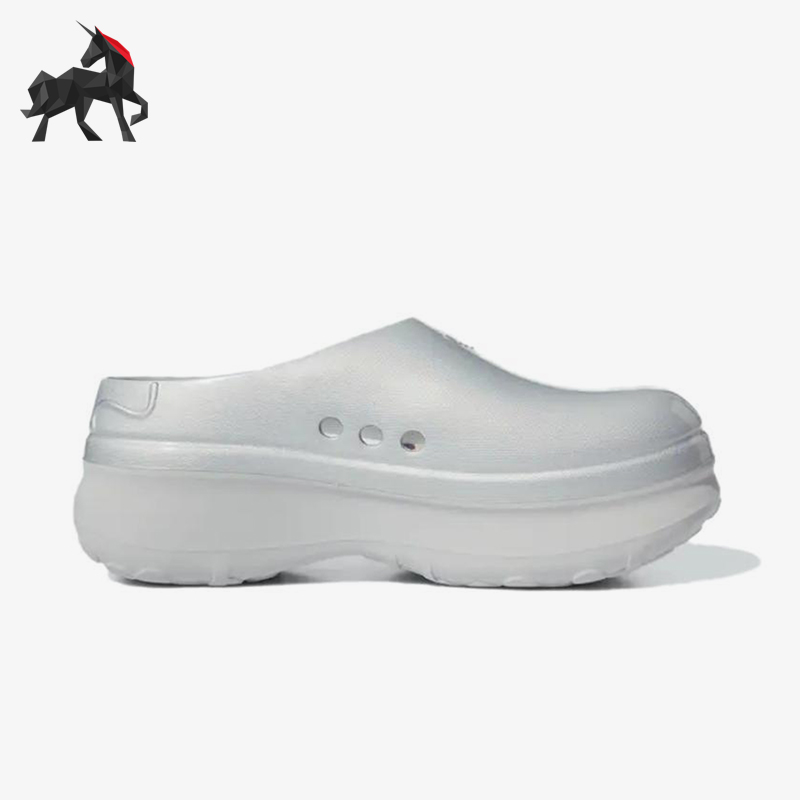 Adidas/阿迪达斯正品三叶草女士厚底经典休闲轻便包头拖鞋IH8060