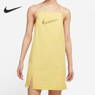 女子时尚 Nike 夏季 304 耐克官方正品 开叉吊带运动连衣裙DM6743