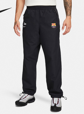 Nike/耐克正品2023新款男子时尚经典巴萨足球运动长裤FQ4278