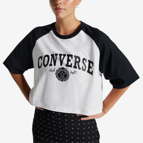 Converse/匡威正品夏季新款女子字母印花宽松短袖10026050-A01