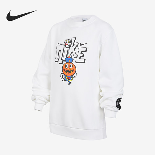 Nike/耐克正品Sportswear大童休闲针织圆领长袖卫衣IO0095-100