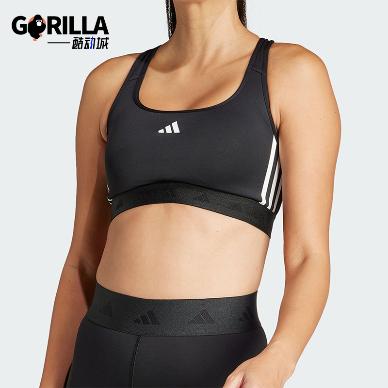 阿迪达斯女士运动训练透气内衣