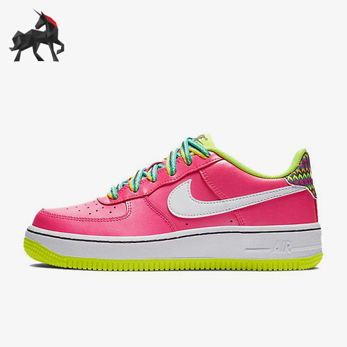 Nike/耐克正品Air Force 1 GS女子大童经典复古板鞋CW5761-600