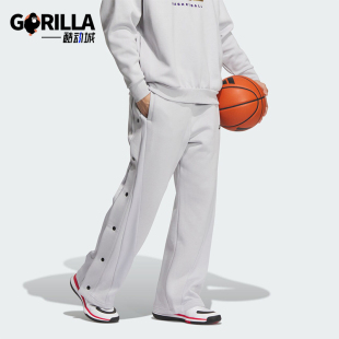 阿迪达斯正品 侧开排扣运动裤 PANTS男士 JM5673 LNY Adidas