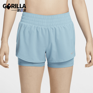 Dri 新款 FIT One女子运动训练二合一短裤 464 Nike DX6013 耐克正品