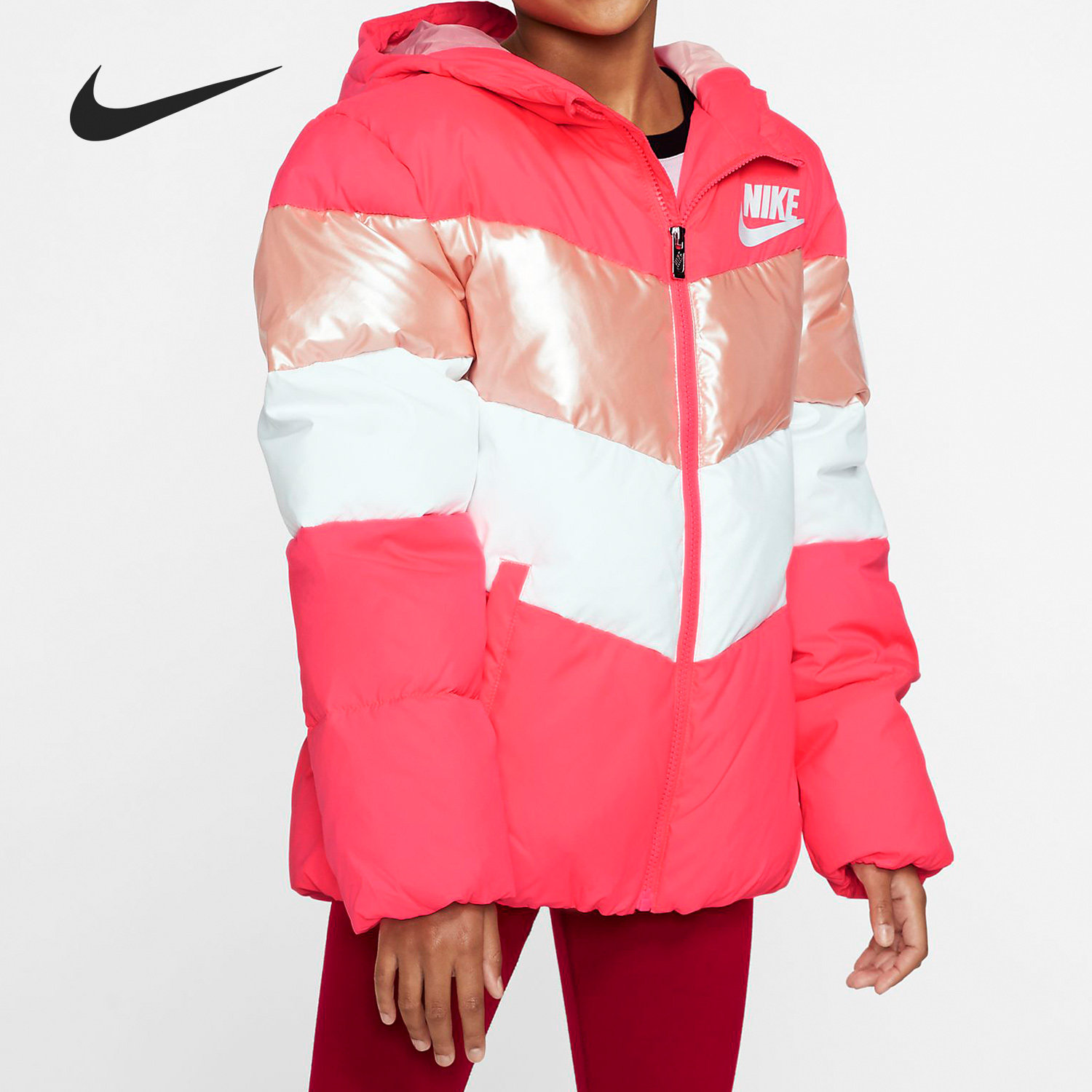 Nike/耐克正品秋冬新款男大童休闲时尚保暖运动羽绒服CT0604