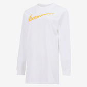 耐克正品 T恤连衣裙DM6318 春季 女子运动休闲长袖 100 新款 Nike