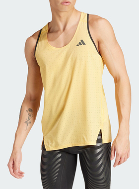 Adidas/阿迪达斯正品ADIZERO SNGLT M男士跑步运动背心IW6107