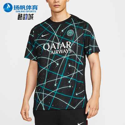 Nike/耐克正品Dri-FIT男士足球时尚透气经典线条短袖IF3969-011