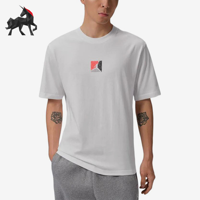 Nike/耐克正品JORDAN新款男白色印花圆领经典短袖T恤IF3065-100