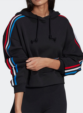 Adidas/阿迪达斯正品三叶草新款女子HOODIE针织套头衫GN2853