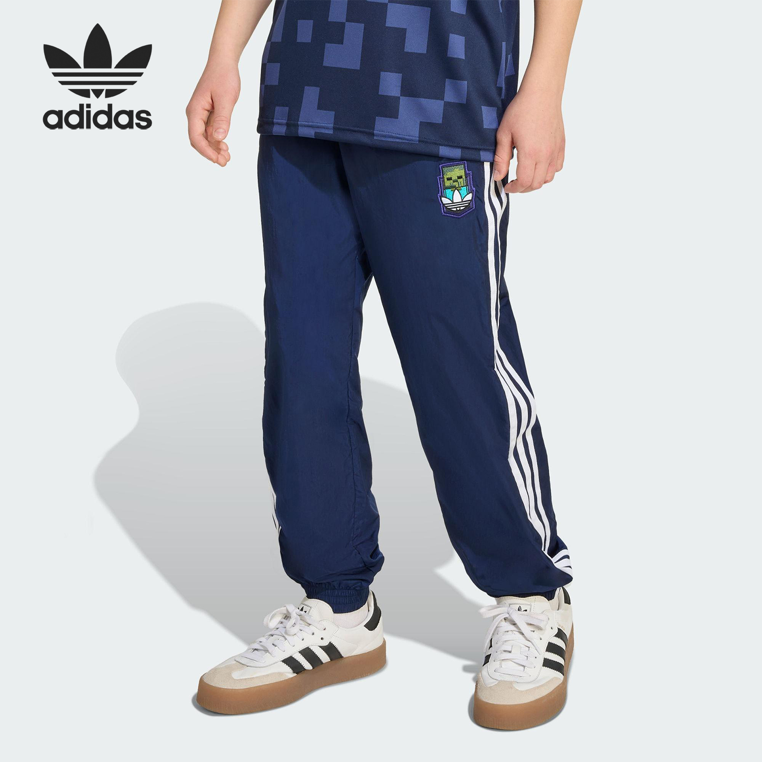 Adidas/阿迪达斯正品三叶草大童直筒日常休闲运动裤KD9837